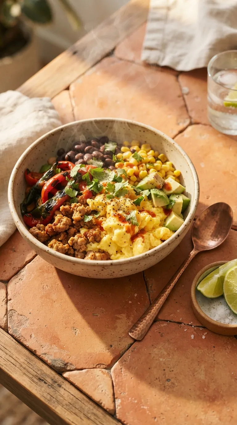 high protein breakfast ideas for weight loss Turkey Sausage Breakfast Bowl