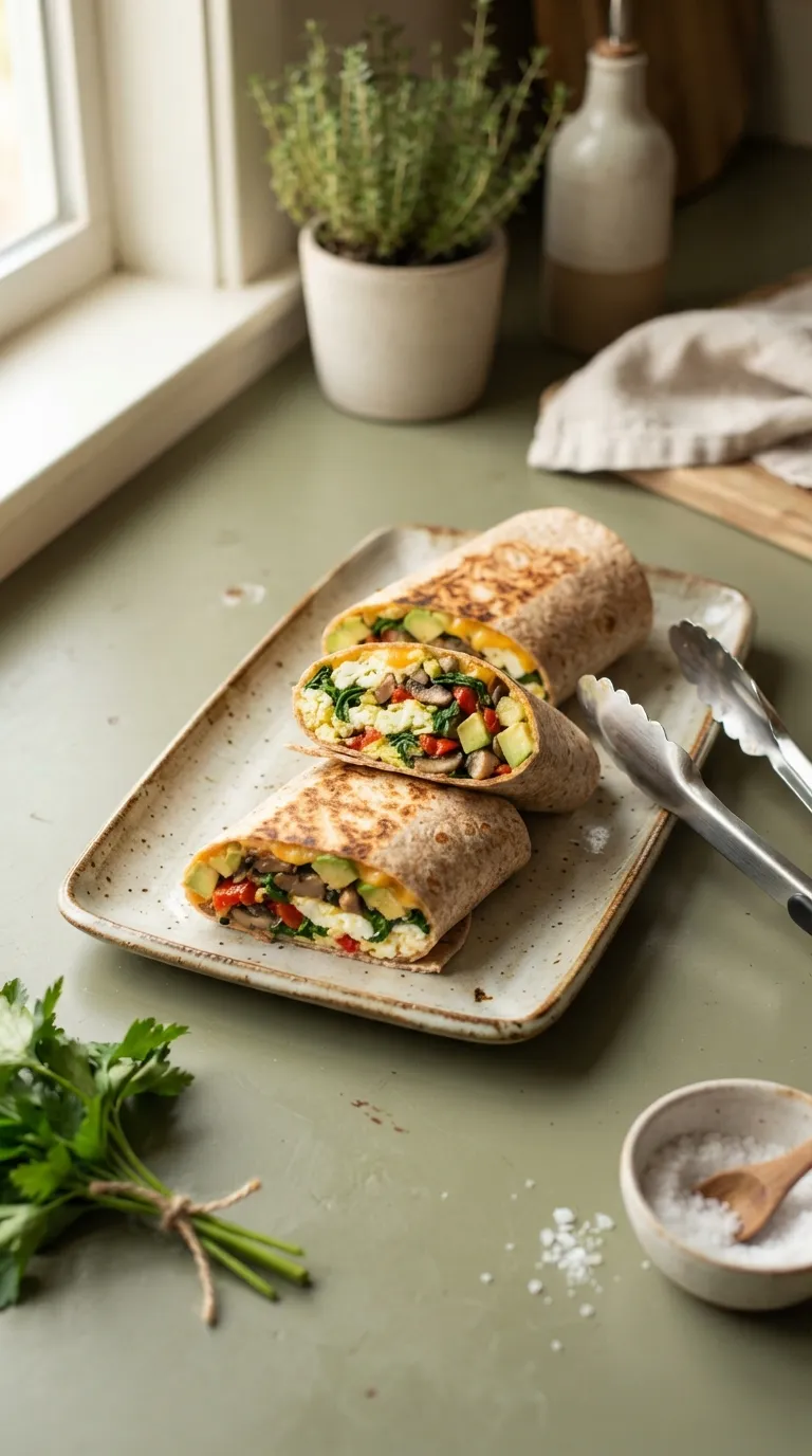 high protein breakfast ideas for weight loss Veggie Egg White Wrap
