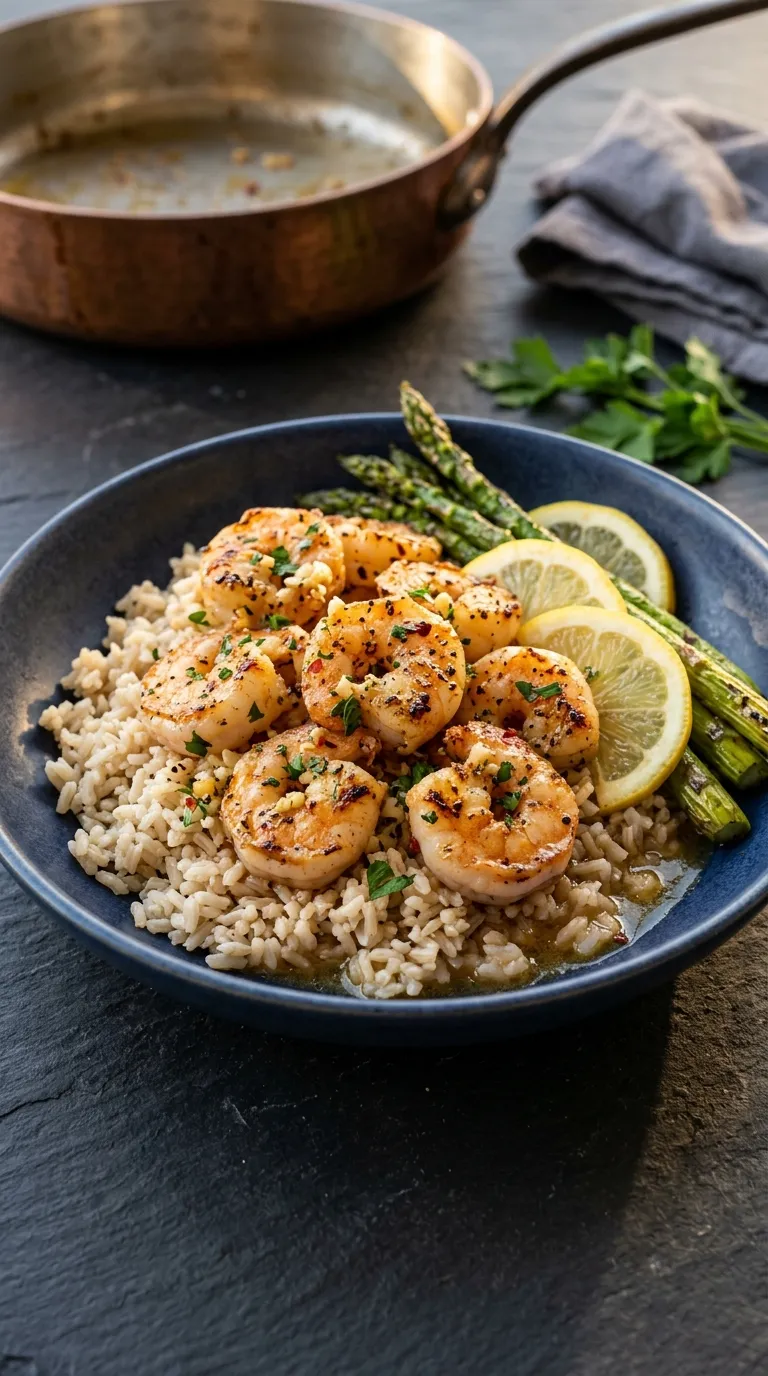 high protein dinner recipes for muscle building Lemon Garlic Shrimp