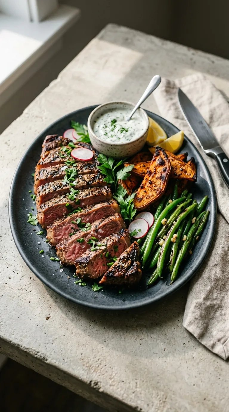 high protein dinner recipes for muscle building Steak Sweet Potato Plates