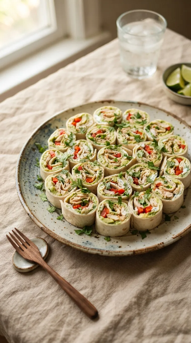 high protein snacks for kids Chicken Avocado Pinwheels