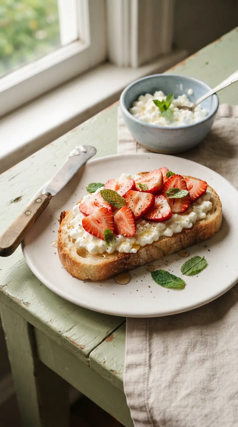 high protein snacks for kids Cottage Cheese Toast