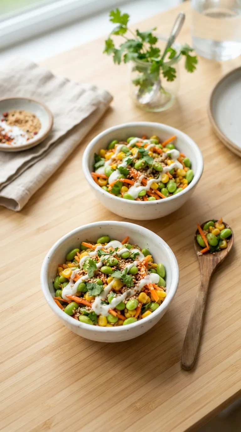 high protein snacks for kids Edamame Crunch Cups