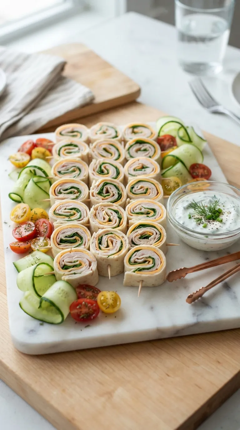 high protein snacks for kids Turkey Cheese Roll Ups
