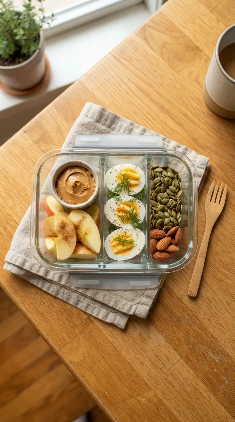 high protein snacks for meal prep Apple Peanut Butter Boxes