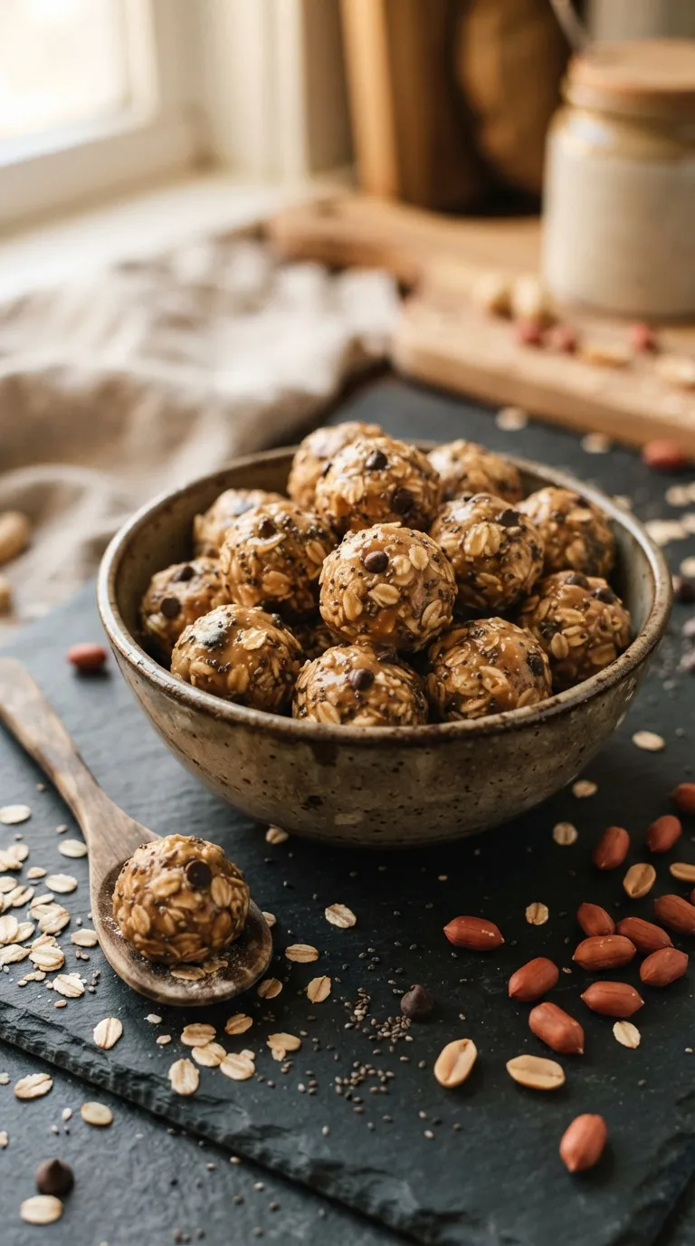 high protein snacks for meal prep Peanut Butter Oat Bites