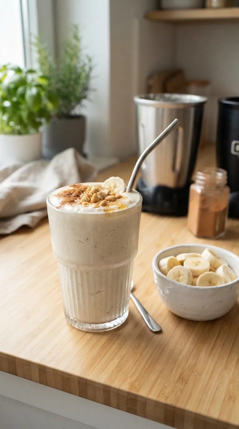 high protein snacks for muscle building Banana Protein Smoothie