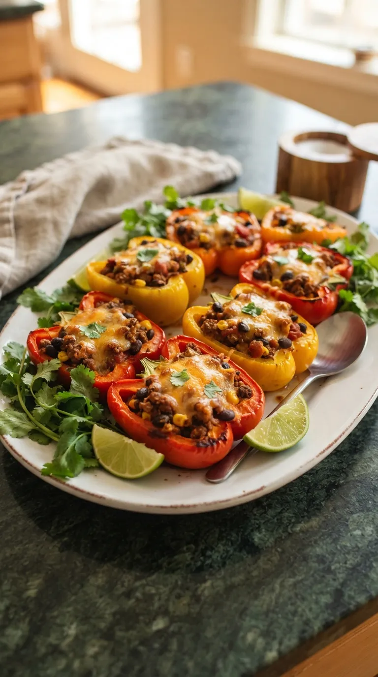 high protein snacks for muscle building Beef Bell Pepper Cups
