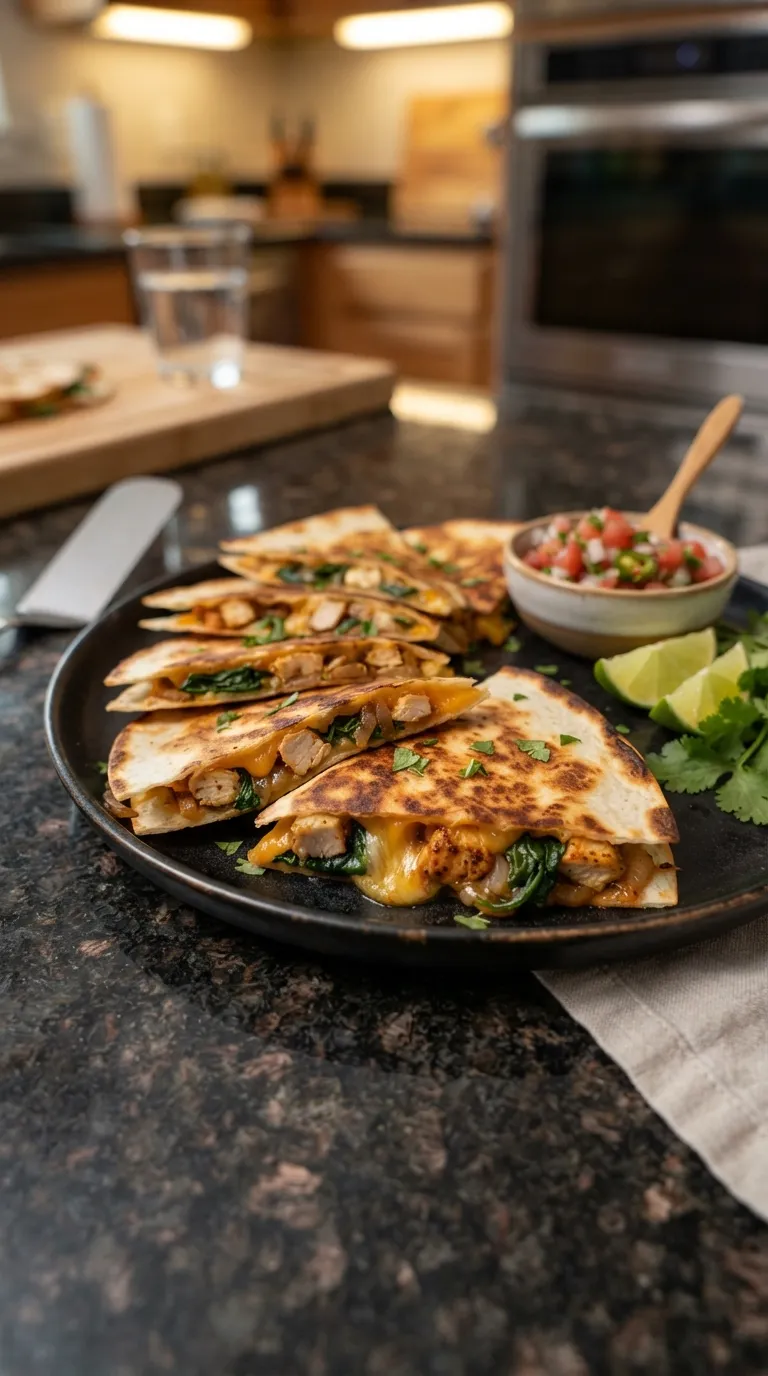 high protein snacks for muscle building Chicken Cheese Quesadillas