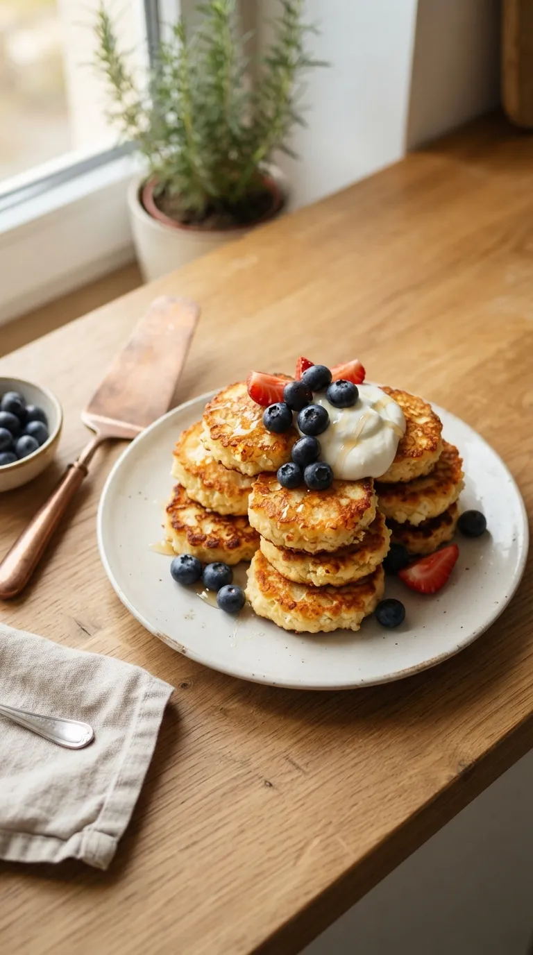 high protein snacks for muscle building Cottage Cheese Pancakes