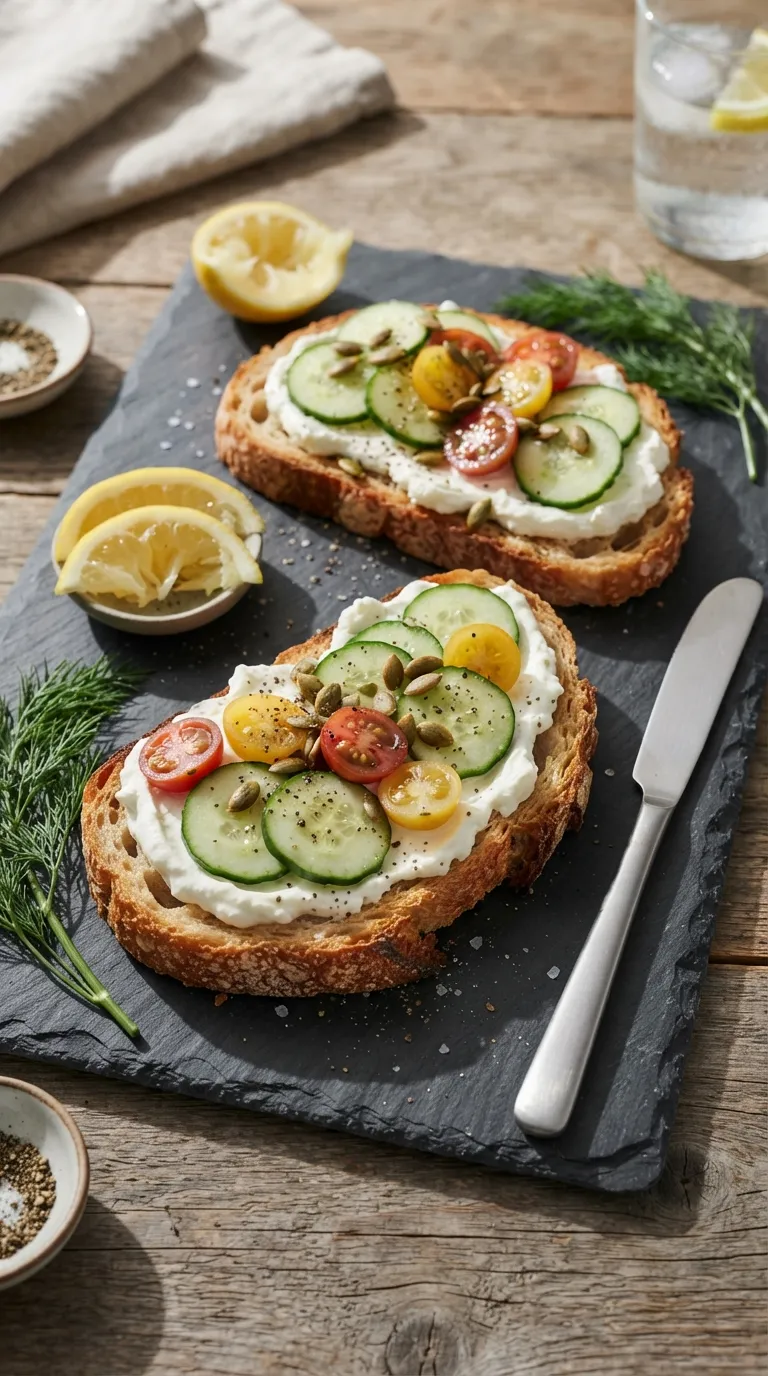 high protein snacks for muscle building Cottage Cheese Toast