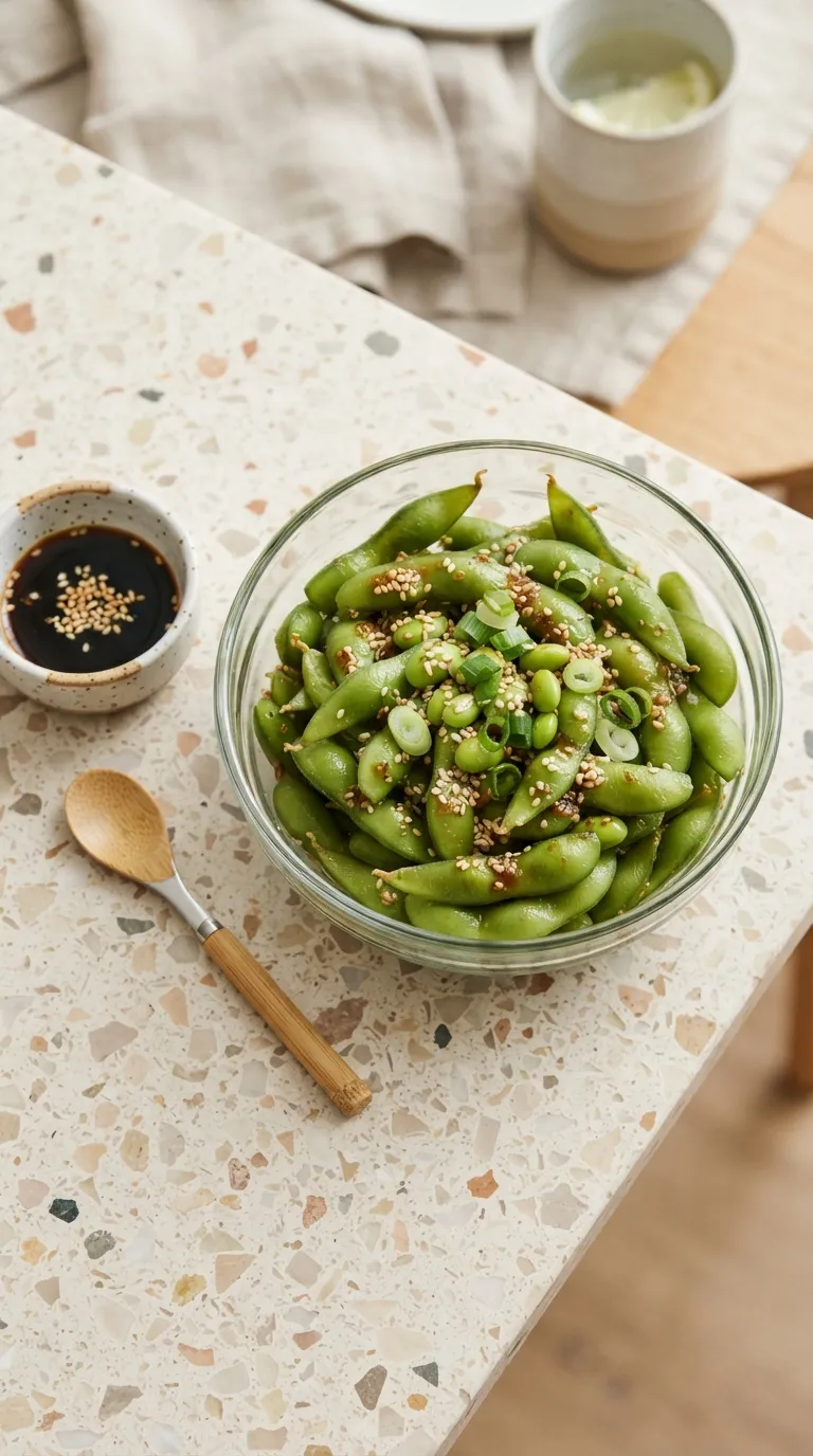 high protein snacks for muscle building Edamame Sesame Cups