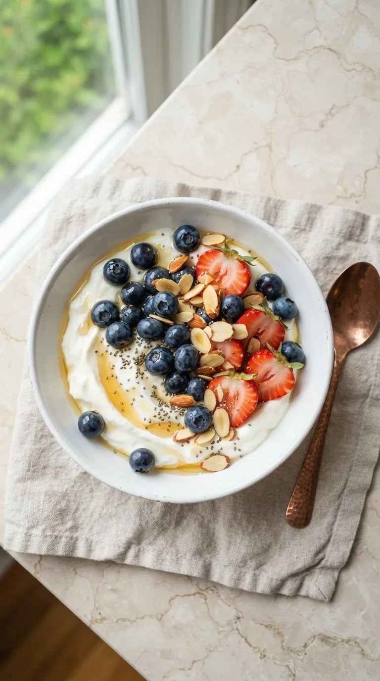 high protein snacks for muscle building Greek Yogurt Berry Bowl
