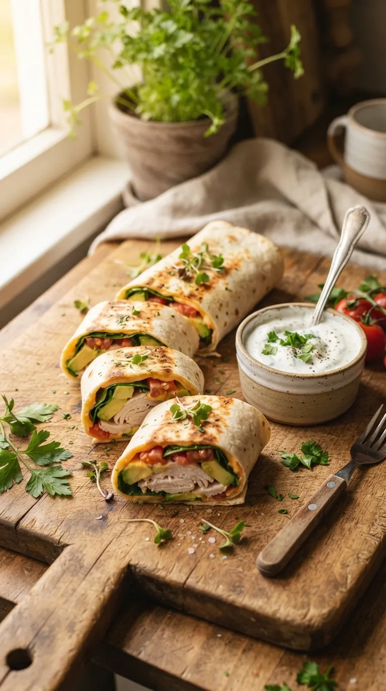 high protein snacks for muscle building Turkey Avocado Wrap