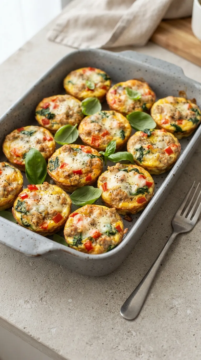 high protein snacks for muscle building Turkey Egg Muffins