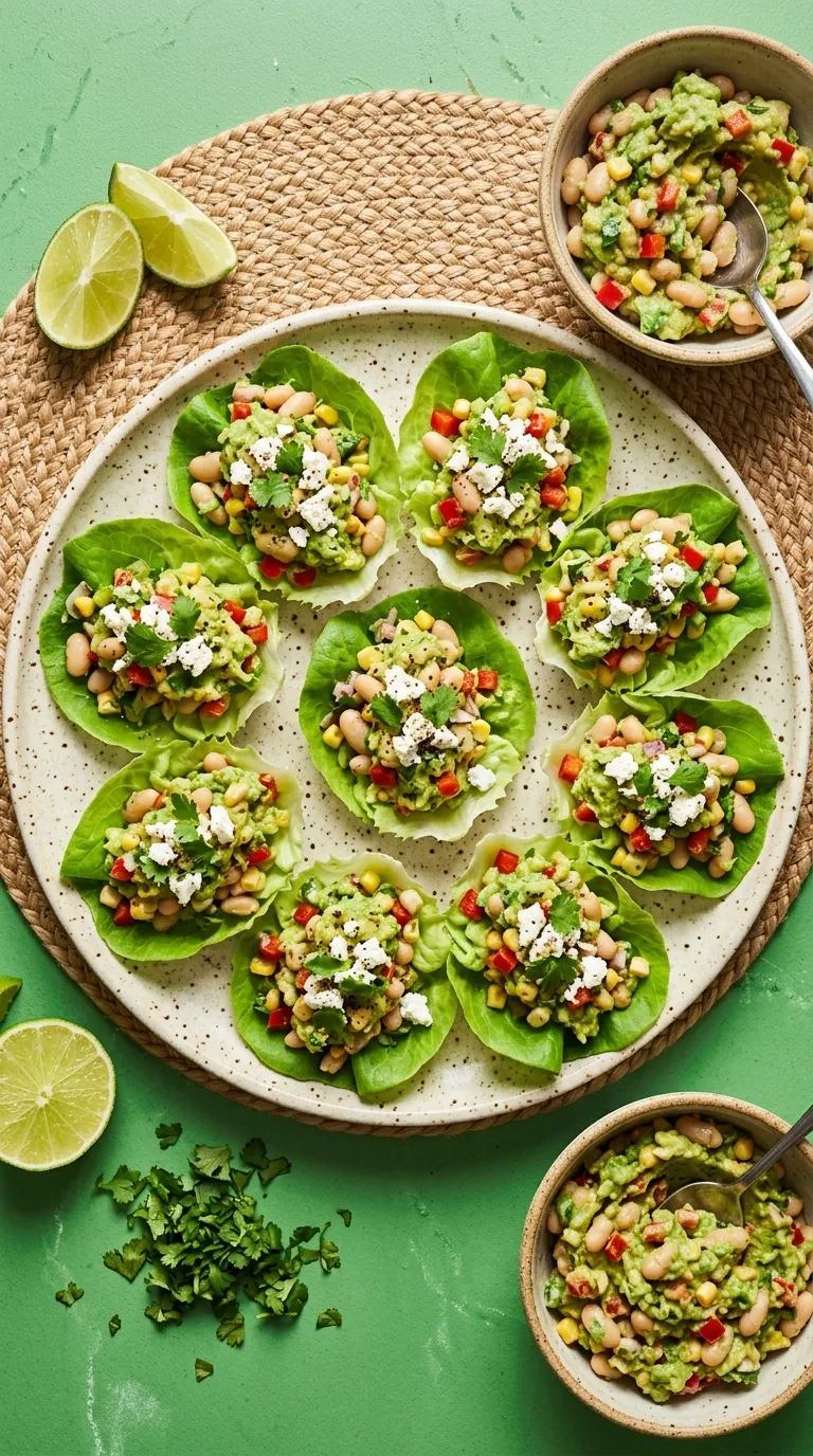 high protein snacks for pregnancy Avocado Bean Cups