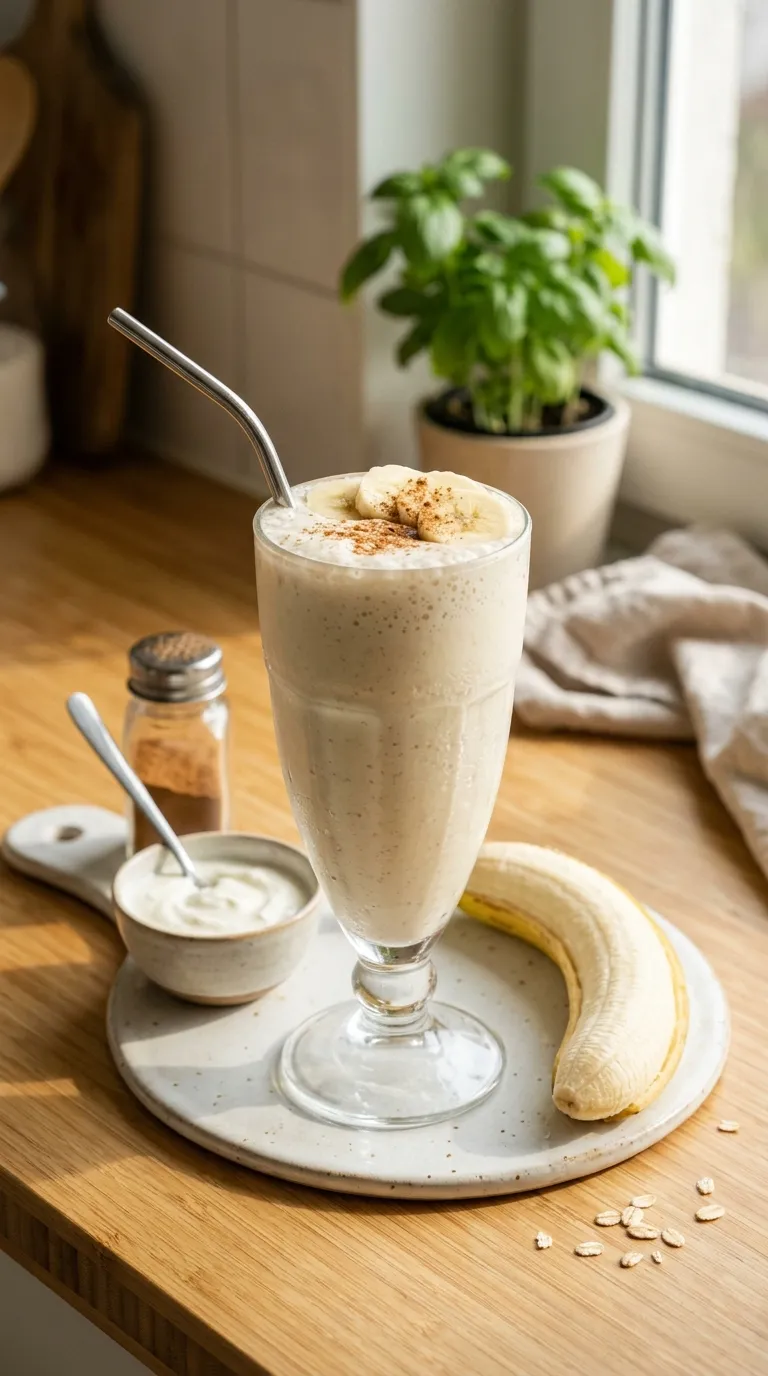 high protein snacks for pregnancy Banana Protein Smoothie