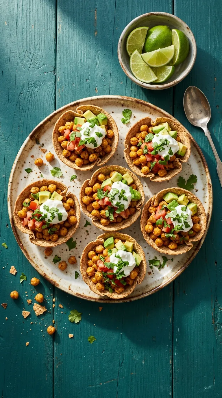 high protein snacks for pregnancy Crispy Chickpea Cups
