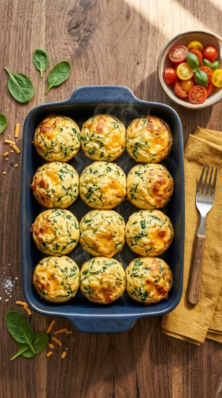 high protein snacks for pregnancy Spinach Egg Muffins