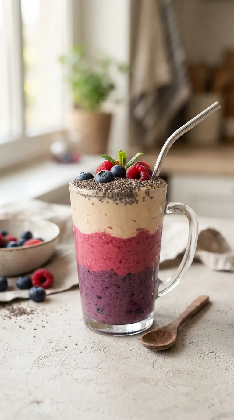 high protein snacks for weight loss Berry Protein Smoothie