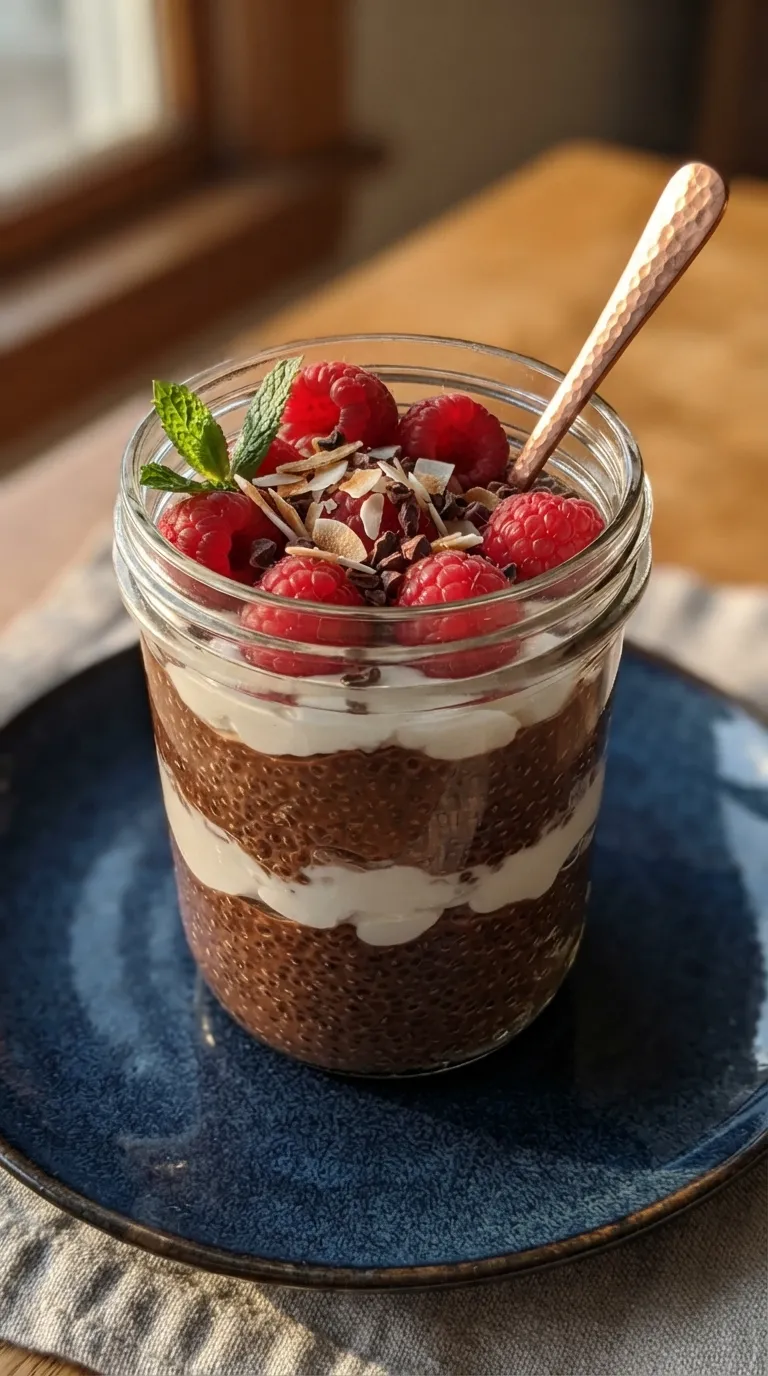 high protein snacks for weight loss Chocolate Chia Pudding