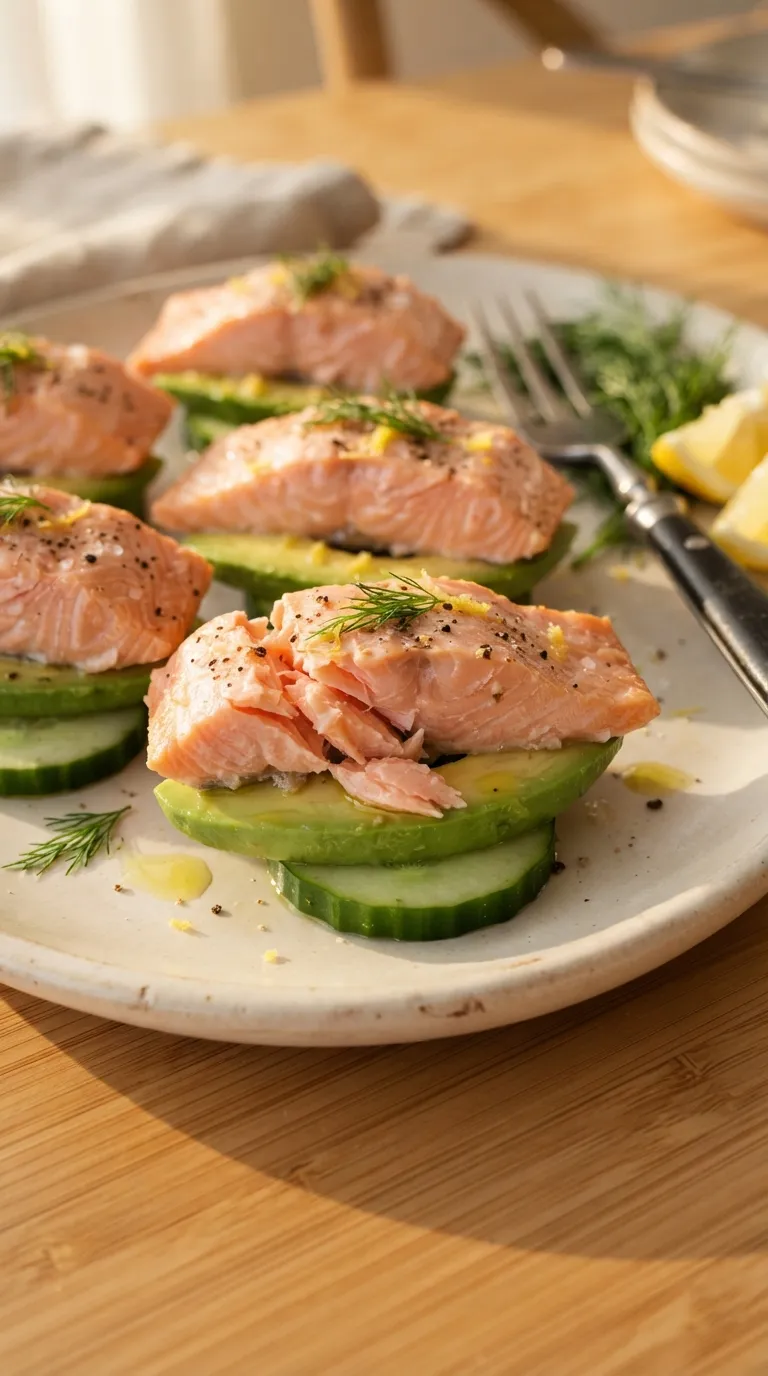 high protein snacks for weight loss Salmon Avocado Bites