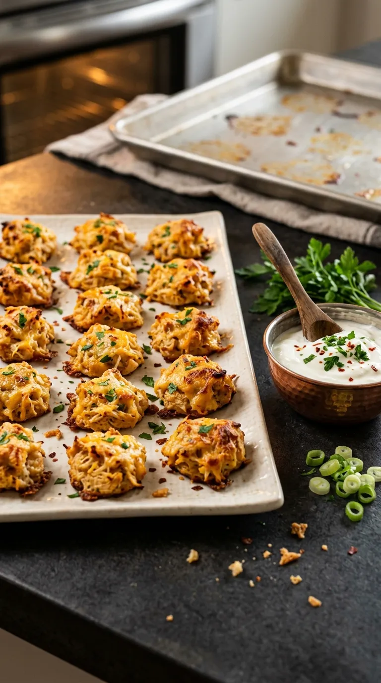 high protein snacks for work desk Chicken Cheese Bites