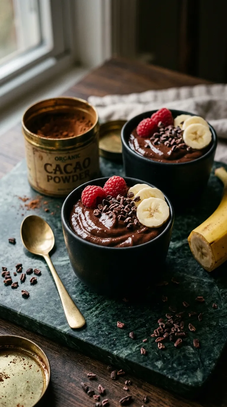 high protein snacks for work desk Chocolate Protein Pudding