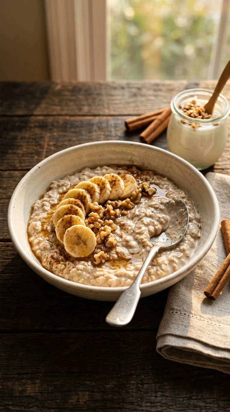 high protein snacks for work desk Cinnamon Protein Oats