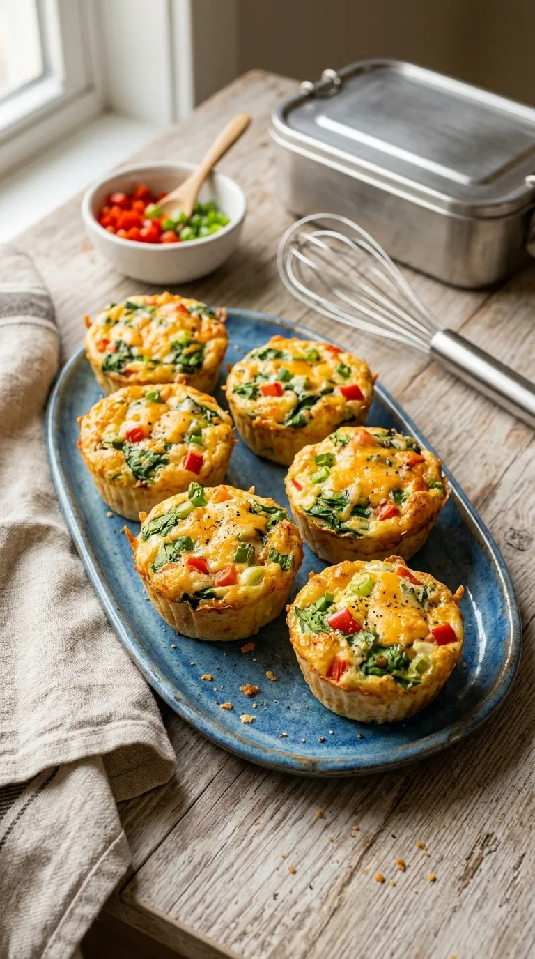 high protein snacks for work desk Egg White Muffins