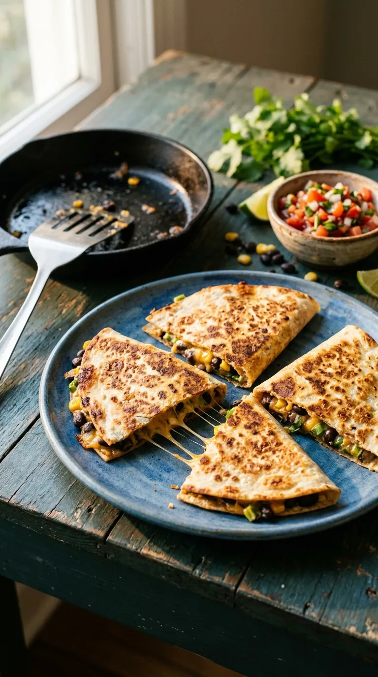 high protein snacks on a budget Black Bean Quesadilla