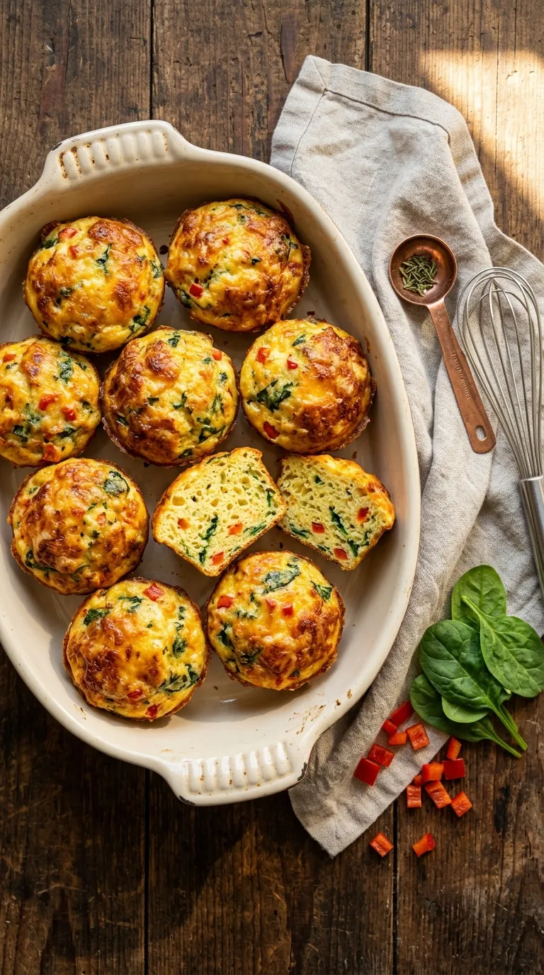 high protein snacks on a budget Cheesy Egg Muffins