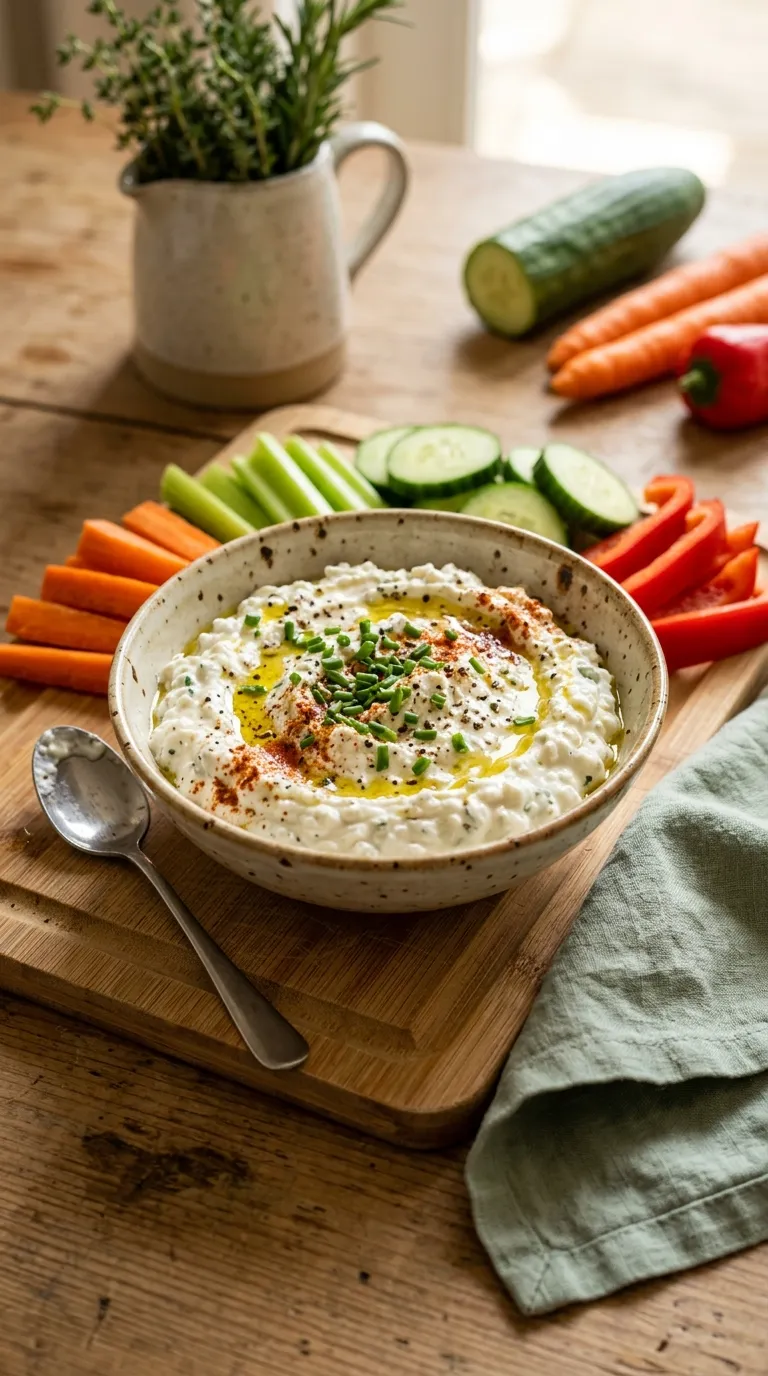 high protein snacks on a budget Cottage Cheese Dip