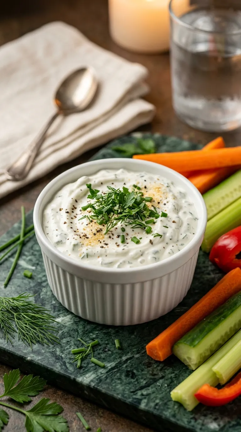 high protein snacks on a budget Greek Yogurt Ranch Dip