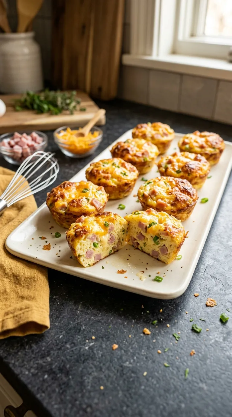 high protein snacks on a budget Ham Cheese Egg Bites