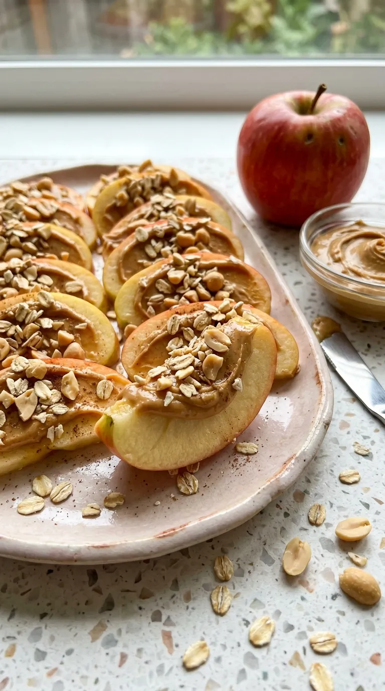 high protein snacks on a budget Peanut Butter Apple Slices