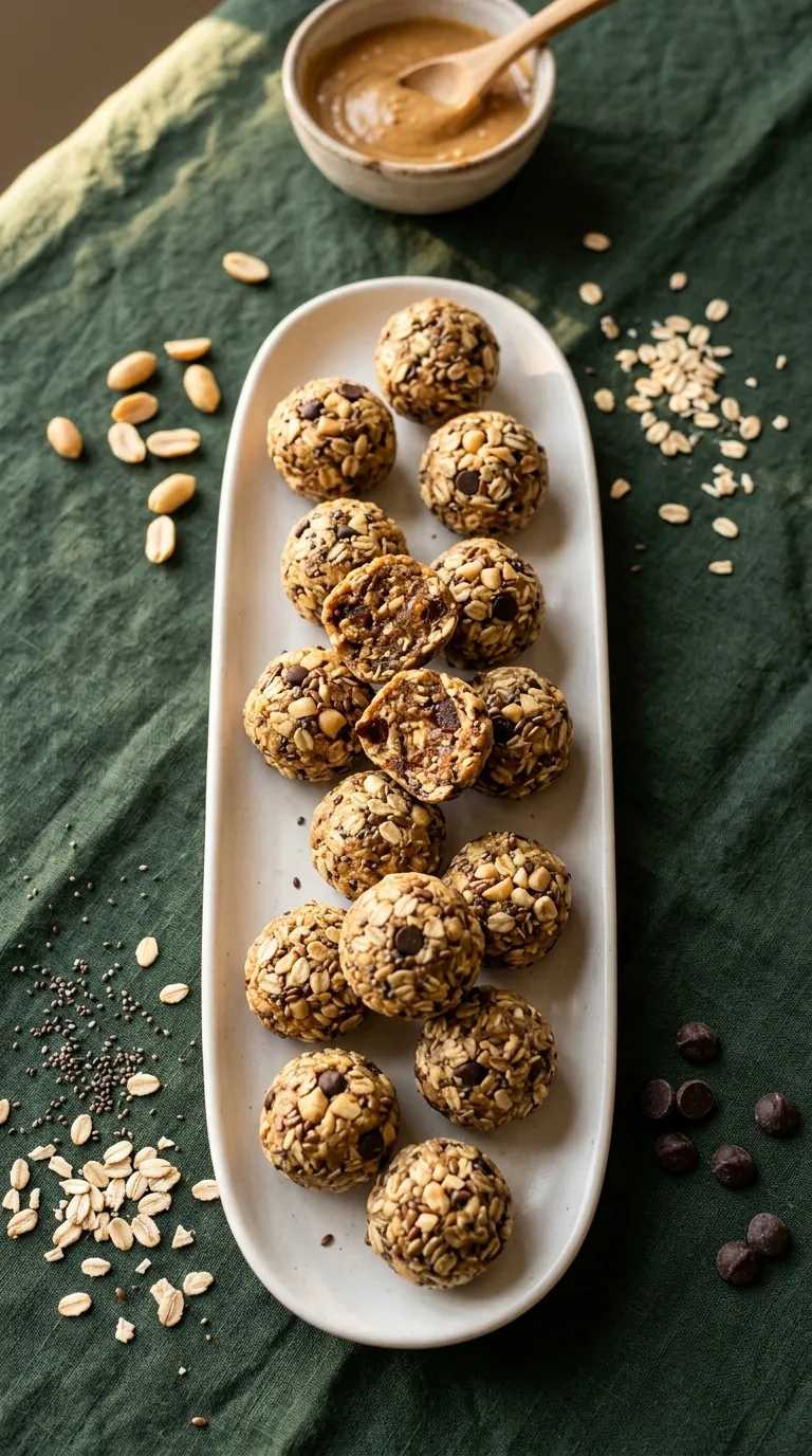 high protein vegetarian snacks ideas Peanut Butter Energy Bites