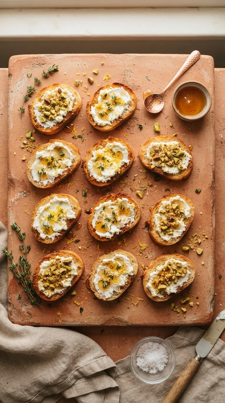 hot honey appetizer recipes Goat Cheese Crostini
