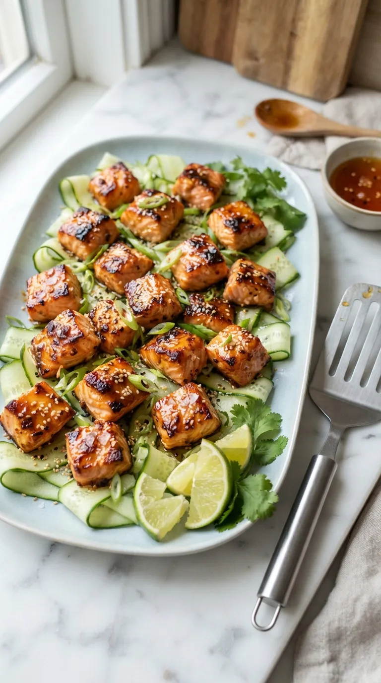 hot honey appetizer recipes Salmon Hot Honey Bites