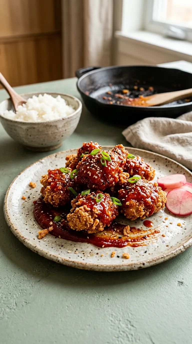 korean spicy chicken bites recipe Crispy Gochujang Bites