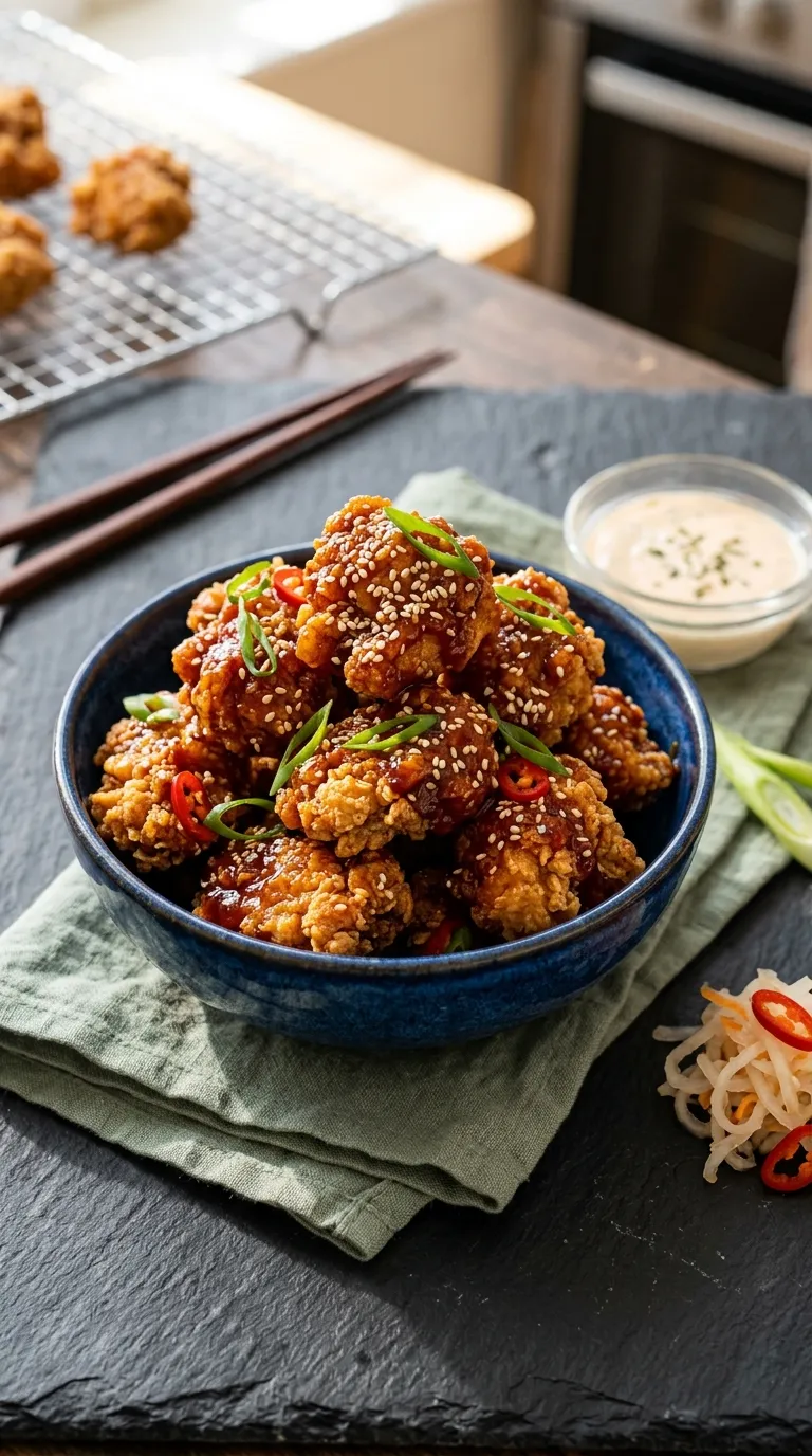 korean spicy chicken bites recipe Crispy Korean Chicken