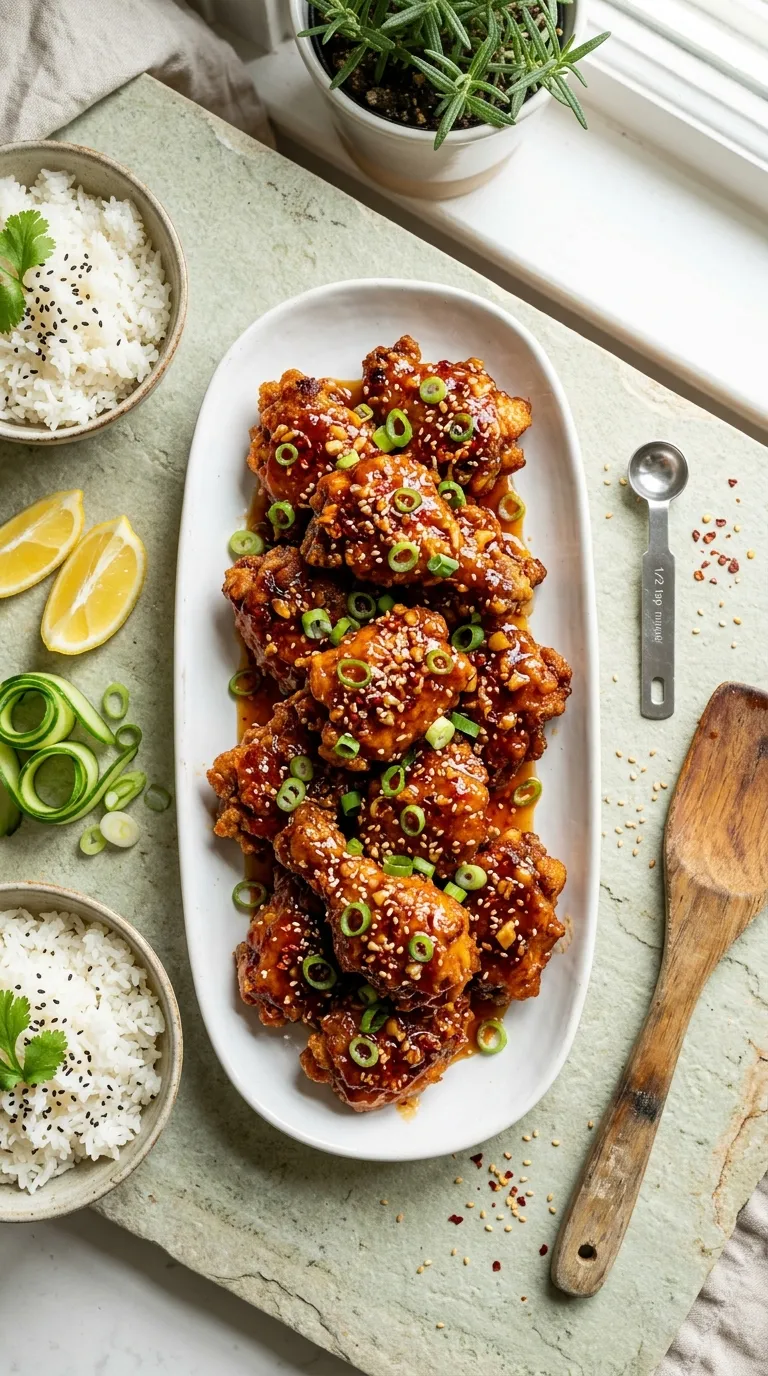 korean spicy chicken bites recipe Honey Chili Chicken