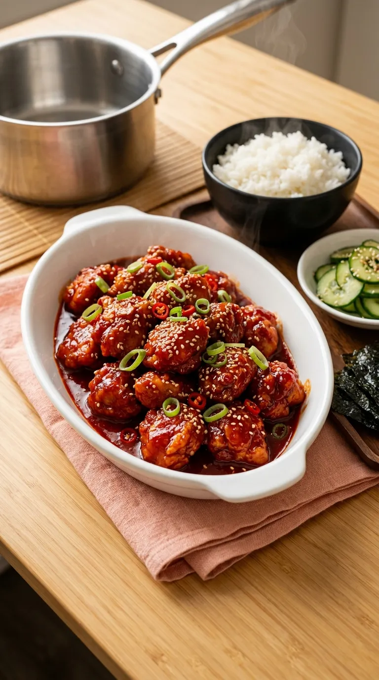 korean spicy chicken bites recipe Korean Chili Chicken