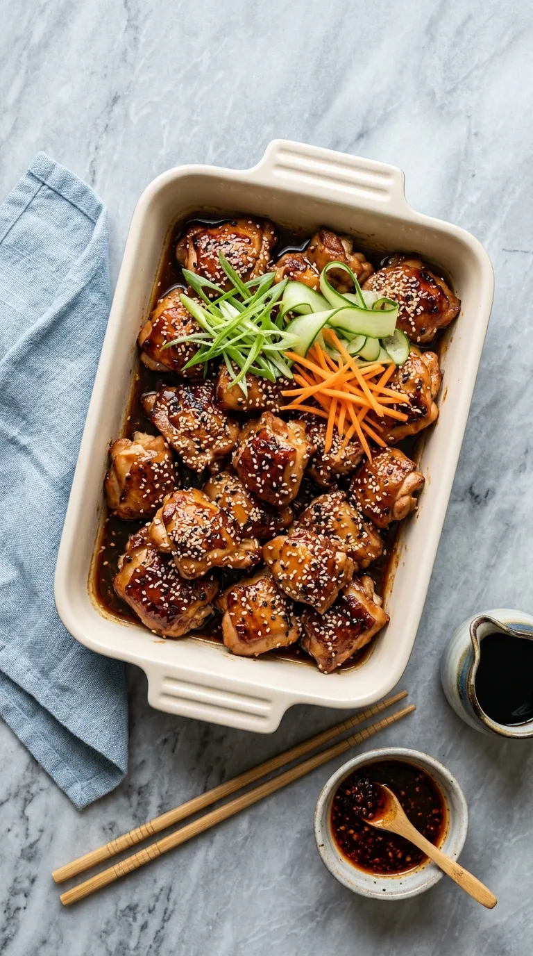 korean spicy chicken bites recipe Sesame Soy Chicken