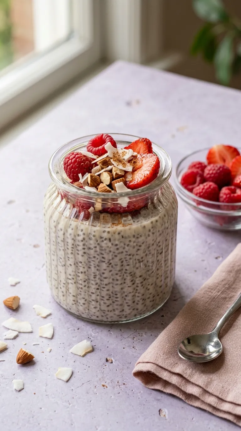 Low carb breakfast ideas for diabetics Berry Almond Chia Pudding