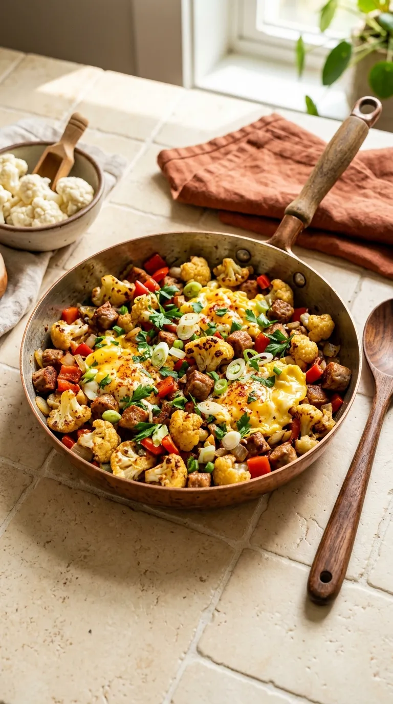 Low carb breakfast ideas for diabetics Cauliflower Breakfast Hash