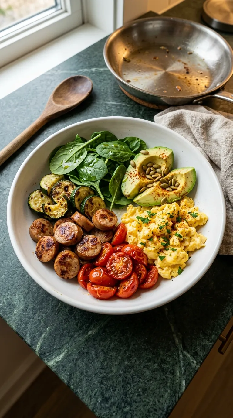 Low carb breakfast ideas for diabetics Chicken Sausage Breakfast Bowl