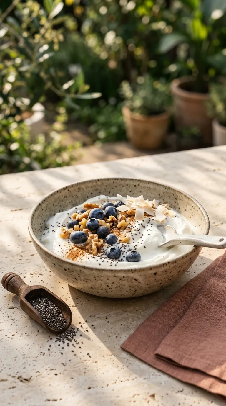 Low carb breakfast ideas for diabetics Greek Yogurt Chia Bowl