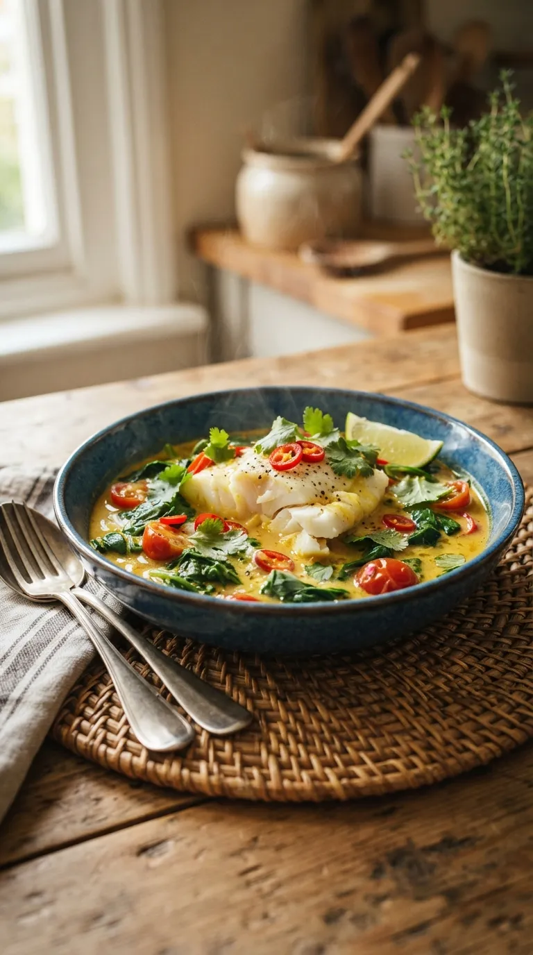 low carb dinner recipes for weight loss Coconut Curry Fish