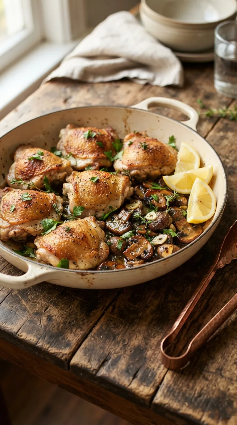 low carb dinner recipes for weight loss Garlic Mushroom Chicken